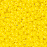 11/0 Czech Seed Beads #34916B Opaque Lemon Yellow 250g