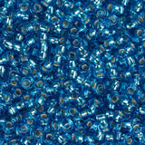 11/0 Czech Seed Beads #34974B Silver Lined Dark Aqua 250g