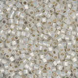 11/0 Delica Bead #0221 Silver Lined White Opal 5.2g