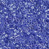 11/0 Perle Delica #0240 Cristal Clair Saphir Ceylan Doublé 5.2g