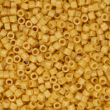 11/0 Delica Bead #2102 Duracoat Opaque Light Topaz 5.2g