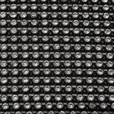 Plastic Rhinestone Banding 2.4mm Black/Crystal 10yd/pk