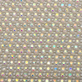 Plastic Rhinestone Banding 2.4mm Clear/Crystal AB by the Yard
