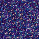 8/0 Perles Miyuki Rocailles #0352 Lustre Doublé Aqua Fuchsia 22g