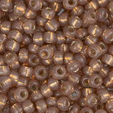 8/0 Miyuki Rocailles #0641 Silver Lined Rose Bronze Albâtre 22g