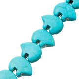 Turquoise Zuni Bear Beads 13x18mm Blue (Synthetic/Dyed) 15-16" Strand