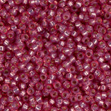 15/0 Miyuki Seed Beads #0645 Dark Rose S/L Alabaster 22g