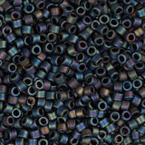 11/0 Delica Bead #0871 Black Grey AB Matte 5.2g
