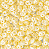 *Czech Superduo Beads Pastel Cream 22g