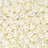 *Czech Superduo Beads Pastel Light Cream 22g
