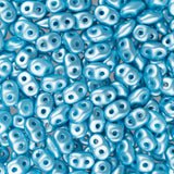 *Czech Superduo Beads Pastel Aqua 22g