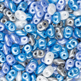 *Czech Superduo Beads Little Boy Blue 22g