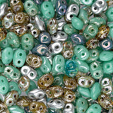 *Czech Superduo Beads African Turquoise 22g