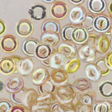 *Czech O Beads Crystal Lemon Rainbow 8.1g