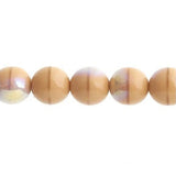 Czech Round Druk Beads 3mm Opaque Ivory AB 62/strand