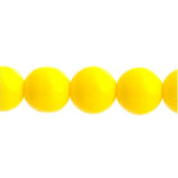Czech Round Druk Beads 3mm Opaque Yellow 62/strand