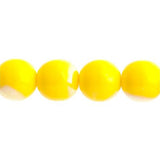 Czech Round Druk Beads 3mm Opaque Yellow AB 62/strand