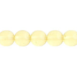 Czech Round Druk Beads 3mm Transparent Jonquil 62/strand