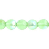 Czech Round Druk Beads 3mm Transparent Peridot AB 62/strand