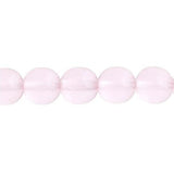 Czech Round Druk Beads 3mm Transparent Light Rose 62/strand