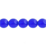 Czech Round Druk Beads 3mm Transparent Sapphire 62/strand