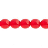 Czech Round Druk Beads 3mm Transparent Light Siam 62/strand