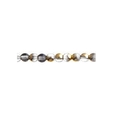Czech Round Druk Beads 4mm Transparent Crystal Aurum 45/strand