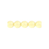 Czech Round Druk Beads 4mm Transparent Jonquil 45/strand