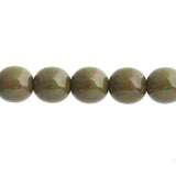 Czech Round Druk Beads 6mm Opaque Blue Travertine 31/strand
