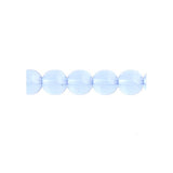 Czech Round Druk Beads 8mm Transparent Light Sapphire 22/strand