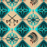 Cotton Fabric Peace Pipes #531 Turquoise - Half Yard