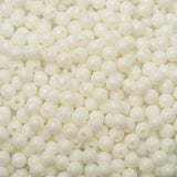 Round Plastic Beads 5mm Opaque White 5000/pk