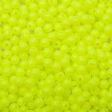 Round Plastic Beads 5mm Opaque Fluorescent Chartreuse 5000/pk