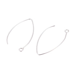 Long Ear Wire 41mm Stainless Steel 100/pk