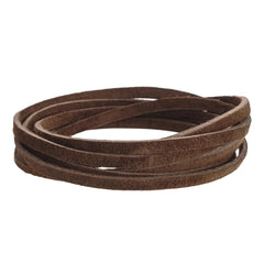 Realeather Suede 1/8" Lace 8yd Chocolate