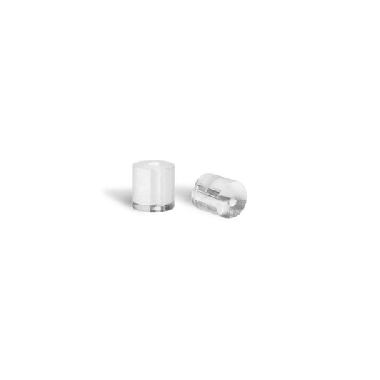 Clear Tube Earring Backs 180/pk
