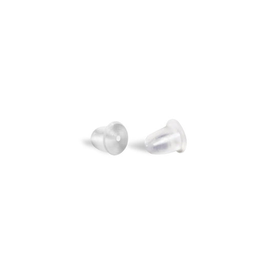 Clear Bullet Earring Backs 200/pk