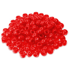 Crow/Pony Beads Opaque Red 175/pk