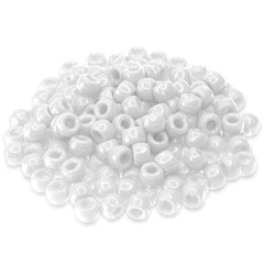 Crow/Pony Beads Opaque White 175/pk