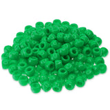 Crow/Pony Beads Opaque Kelly Green 175/pk
