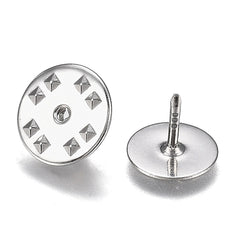 Nickel Pin Backs With Clutch 50/pk