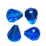 K9 Glass Teardrop Beads 8x6mm Capri Blue 10/pk