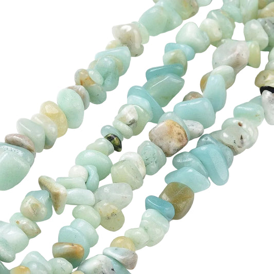 Amazonite Chips 5-8mm (Natural) 31.5" Strand