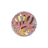 Sew-On Stone Head Cub Sparkle 25mm Pink AB 10/pk