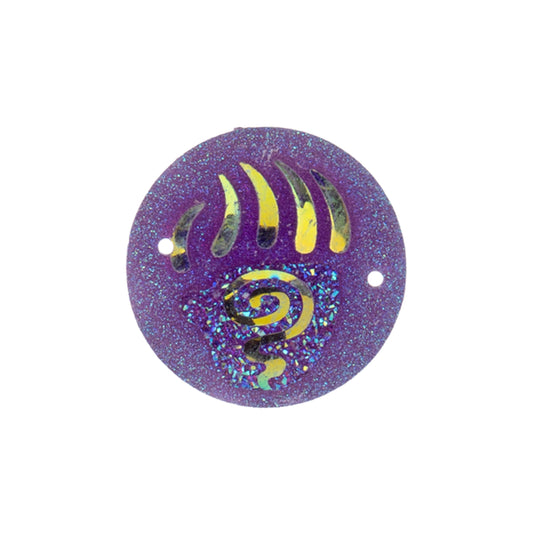 Sew-On Stone Bear Paw Sparkle 25mm Purple AB 10/pk