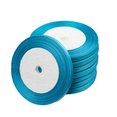 1/4" Satin Ribbon Turquoise 25yd