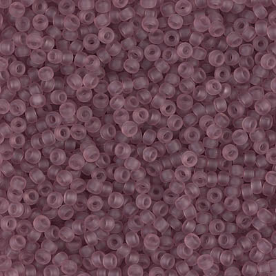 11/0 Miyuki Seed Beads #0142F Tr Matte Smoky Amethyst 22g