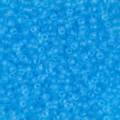 11/0 Miyuki Seed Beads #0148F Tr Matte Light Blue 22g