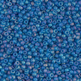 11/0 Miyuki Seed Beads #0149FR Capri Blue AB Matte 22g