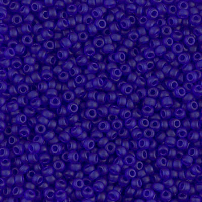 11/0 Miyuki Seed Beads #0151F Tr Matte Cobalt 22g